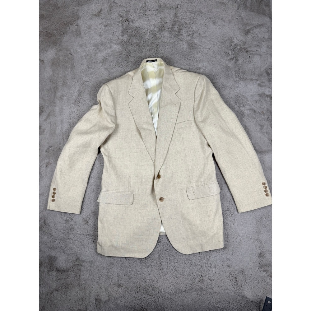 Munsingwear Lifestyle Blazer Sport Coat‎ Two Button Beige Mens Size 44L